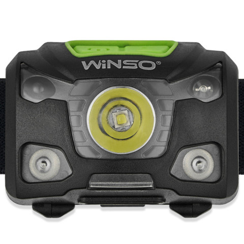 Ліхтар налобний Winso 250Lm, 5W XPG, 1200mAh/3xAAA, з сенсором білий/червоний