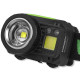 Ліхтар налобний Winso Pro 550Lm, 5W CREE XPG+COB, 1200mAh/3xAAA, з сенсором білий/червоний