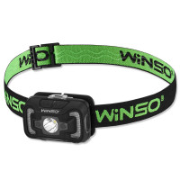 Ліхтар налобний Winso 200Lm, 5W CREE XTE+COB, 3xAAA, з сенсором білий/червоний