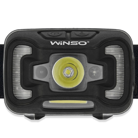 Ліхтар налобний Winso 200Lm, 5W CREE XTE+COB, 3xAAA, з сенсором білий/червоний