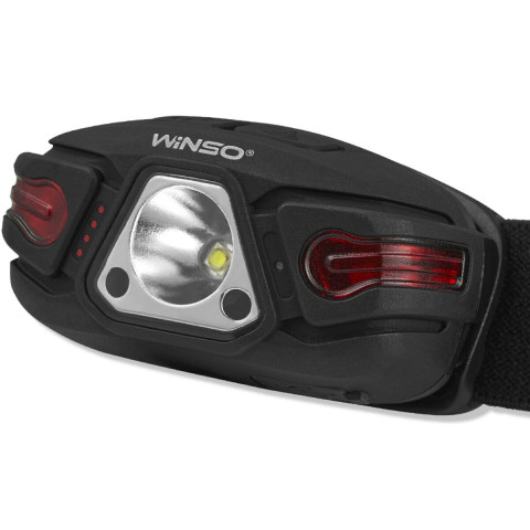 Ліхтар налобний Winso 250Lm, 5W LED, 850mAh, з сенсором білий/червоний
