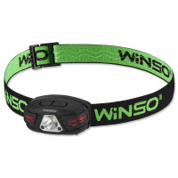 Ліхтар налобний Winso 250Lm, 5W LED, 850mAh, з сенсором білий/червоний
