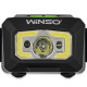 Ліхтар налобний Winso 150Lm, 3W XPE+COB, 3xAAA з сенсором білий/червоний