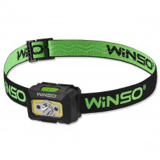 Ліхтар налобний Winso 150Lm, 3W XPE+COB, 3xAAA з сенсором білий/червоний