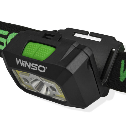 Ліхтар налобний Winso 240Lm, 3W XPE+ COB, 1200mAh, з сенсором білий/червоний