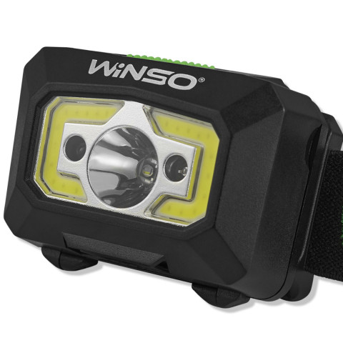 Ліхтар налобний Winso 240Lm, 3W XPE+ COB, 1200mAh, з сенсором білий/червоний