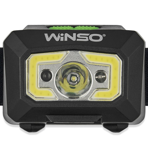 Ліхтар налобний Winso 240Lm, 3W XPE+ COB, 1200mAh, з сенсором білий/червоний