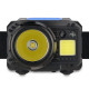 Ліхтар налобний Brevia 500Lm, 3W CREE XPG+COB, 1200mAh/3xAAA, з сенсором білий/червоний