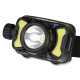 Ліхтар налобний Brevia 600Lm, 3W CREE XPG+COB, 1200mAh/3xAAA, білий/червоний