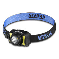 Ліхтар налобний Brevia 600Lm, 3W CREE XPG+COB, 1200mAh/3xAAA, білий/червоний