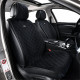 Преміум накидки для передніх сидінь CarLife Turbo, black 2шт