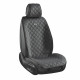 Преміум накидки для передніх сидінь CarLife Turbo, black 2шт
