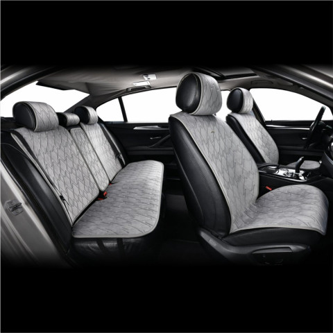 Комплект преміум накидок для сидінь CarLife Racer, grey