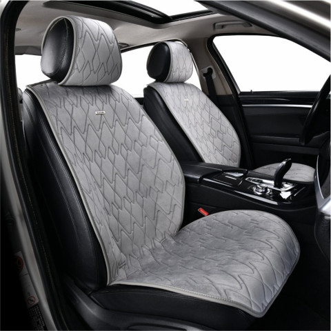 Комплект преміум накидок для сидінь CarLife Racer, grey