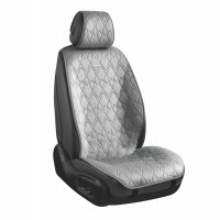 Преміум накидки для передніх сидінь CarLife Racer, grey 2шт