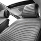 Преміум накидки для передніх сидінь CarLife Sport, grey 2шт