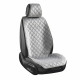 Преміум накидки для передніх сидінь CarLife Turbo, grey 2шт