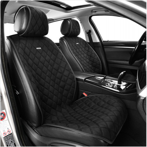 Преміум накидки для передніх сидінь CarLife Nitro, black 2шт