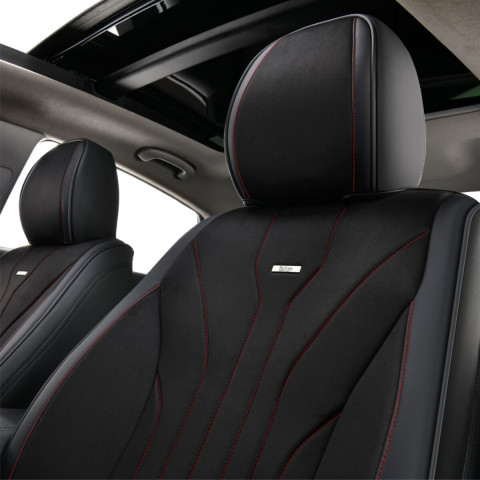 Комплект, 5D чохли для сидінь Beltex Sierra, black-red
