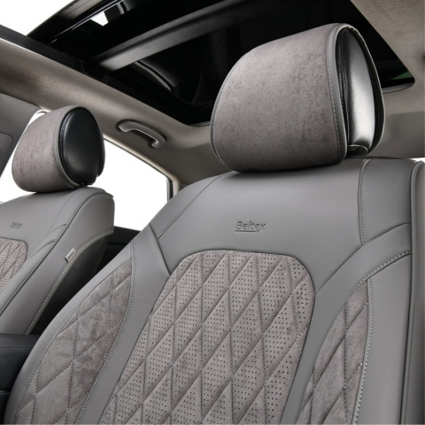 Комплект, 3D чохли для передніх сидінь Beltex Malibu, grey 2шт
