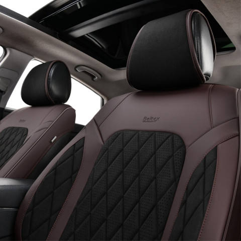 Комплект, 3D чохли для сидінь Beltex Malibu, black-brown