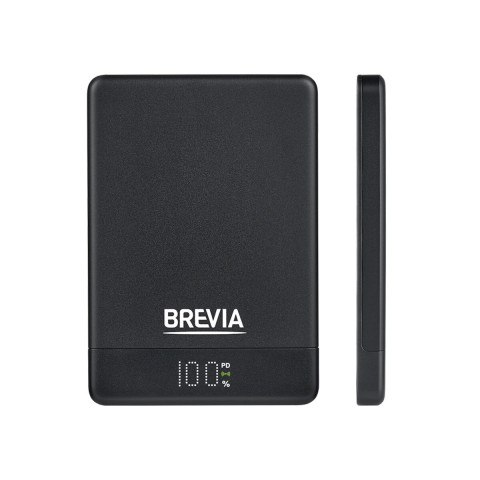 Повербанк (Power Bank) Brevia ePower 5000mAh MagSafe SuperSlim PD20W, Qі15W LCD чорний