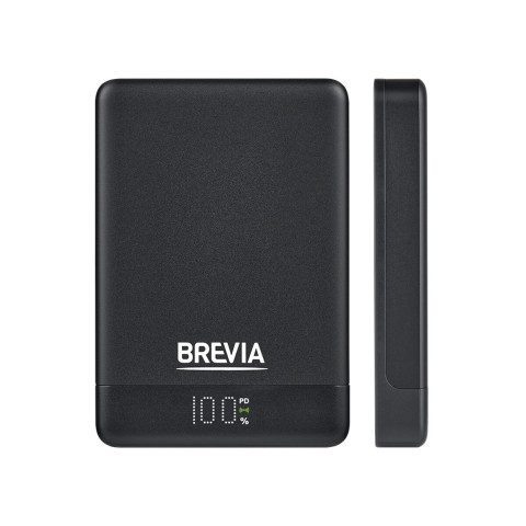 Повербанк (Power Bank) Brevia ePower 10000mAh MagSafe SuperSlim PD20W, Qі15W LCD чорний