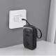 Повербанк (Power Bank) Brevia ePower 10000mAh PD20W CompactMini LCD чорний + кабель