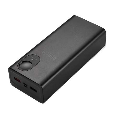 Повербанк (Power Bank) Brevia 30000mAh 65W Li-Pol, LCD чорний