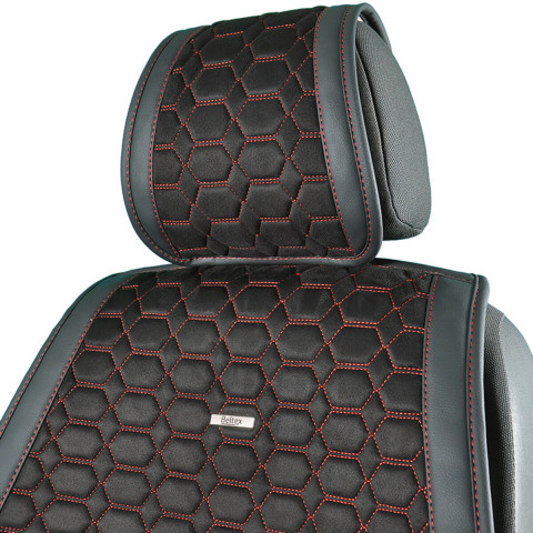 Комплект преміум накидок для сидінь Beltex Monte Carlo, black-red
