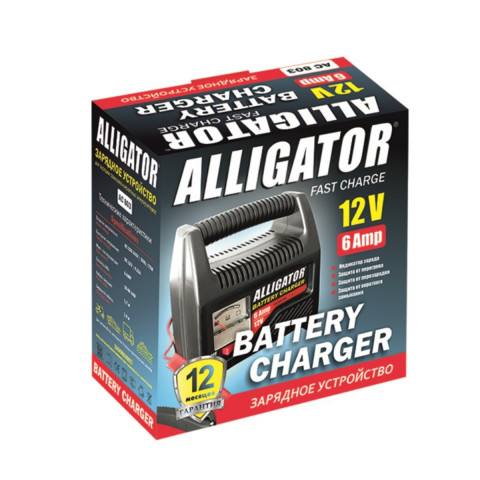 Зарядний пристрій АКБ Alligator 6/12В 80А·год 6А (AC803)