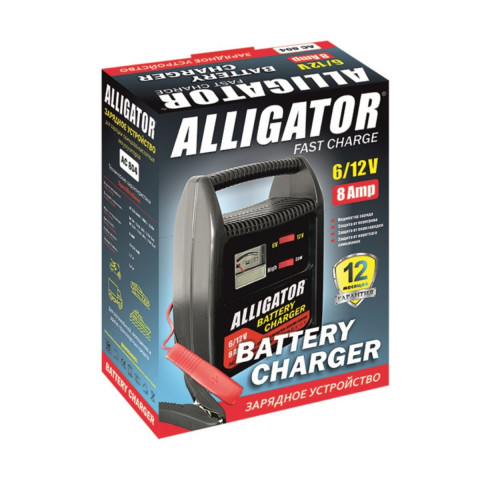 Зарядний пристрій АКБ Alligator 6/12В 120А·год 8А