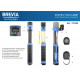 Лампа інспекційна Brevia LED телескопічна 3W COB+1W LED 300lm 2000mAh, type-C