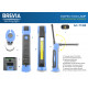 Ліхтар інспекційний Brevia LED Ultra-slim 3W COB+1W LED 300lm, 2000mAh, microUSB