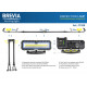 Лампа інспекційна Brevia LED 120-190см 2x10W COB 2x1000lm 2x4000mAh Power Bank, type-C