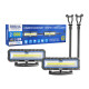 Лампа інспекційна Brevia LED 120-190см 2x10W COB 2x1000lm 2x4000mAh Power Bank, type-C
