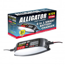 Зарядний пристрій АКБ Alligator 6/12В 120А·год 4А