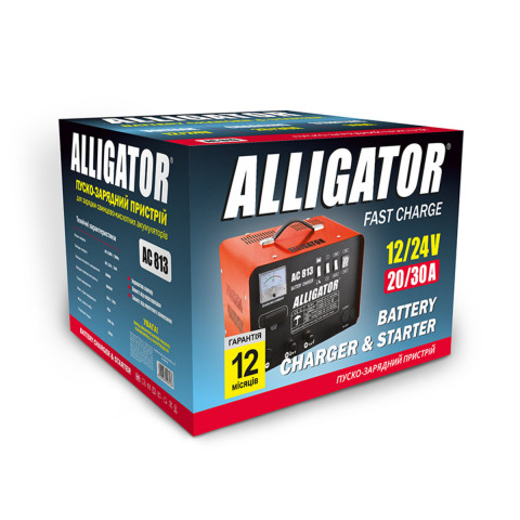 Пуско-зарядний пристрій АКБ Alligator 12/24В 300А·год 45А