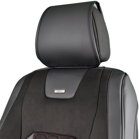 Комплект, 3D чохли для передніх сидінь Beltex Montana, black-red 2шт