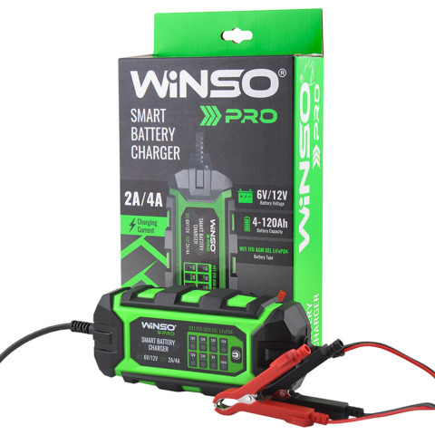 Зарядний пристрій АКБ Winso Pro 6/12В 120А·год 4А