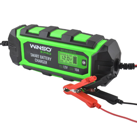 Зарядний пристрій АКБ Winso Pro 12В 200А·год 10А з LCD-екраном