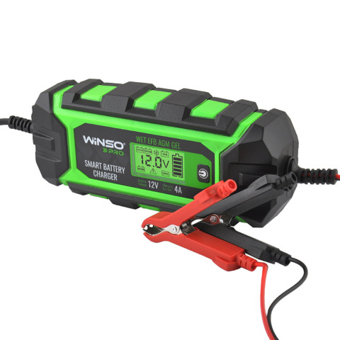 Зарядний пристрій АКБ Winso Pro 12В 120А·год 4А з LCD-екраном