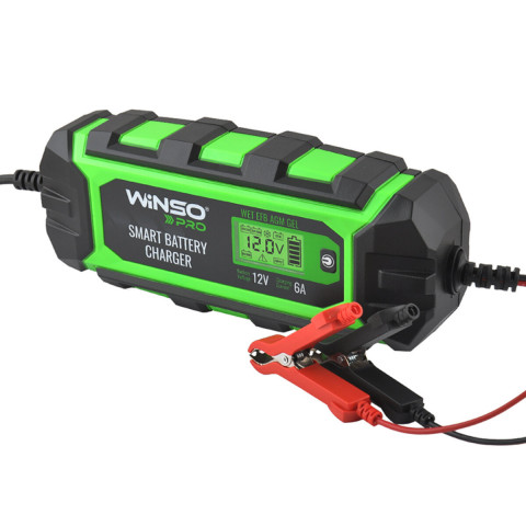 Зарядний пристрій АКБ Winso Pro 12В 150А·год 6А з LCD-екраном