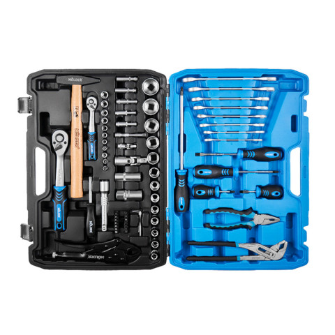 Професійний набір інструментів в кейсі Molder 1/2", 1/4" 72 T, CR-V, 72од. MT61072