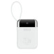 Повербанк (Power Bank) Brevia 10000mAh 22.5W Type-C+Lightning Cable, Li-Pol, LCD білий