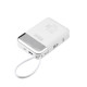 Повербанк (Power Bank) Brevia 10000mAh 22.5W Type-C+Lightning Cable, Li-Pol, LCD білий