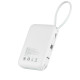 Повербанк (Power Bank) Brevia 10000mAh 22.5W Type-C+Lightning Cable, Li-Pol, LCD білий