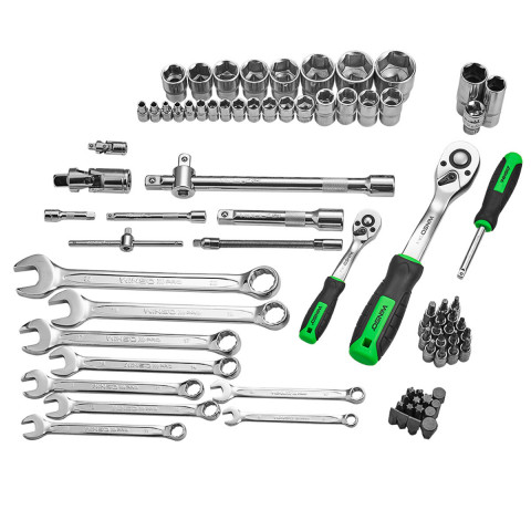 Професійний набір інструментів в кейсі Winso Pro 1/2", 1/4" 72 T, CR-V, 82од.