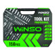 Професійний набір інструментів в кейсі Winso Pro 1/2", 1/4", 3/8" 72T, CR-V, 150од.