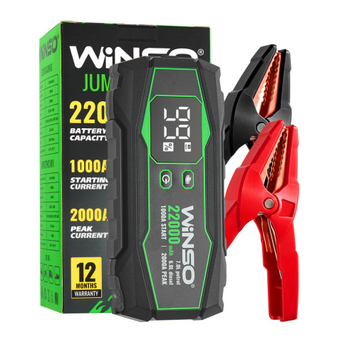 Пусковий пристрій Winso Jump Starter 1000/2000A 22000mAh